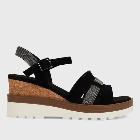 Marmi Shoes Vaneli Caitlin - Black Suede