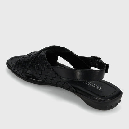 Marmi Shoes Vaneli Tagus - Black Woven Nappa