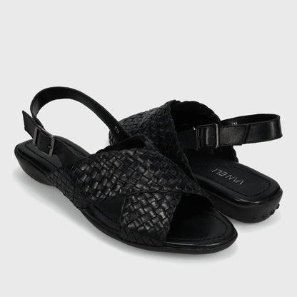 Marmi Shoes Vaneli Tagus - Black Woven Nappa