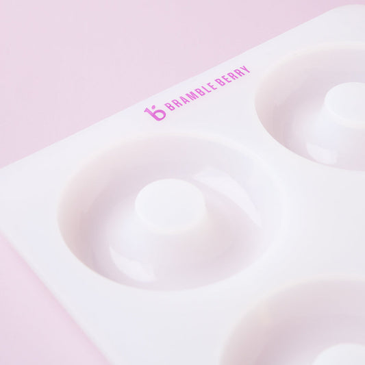 Bramble Berry 4 Cavity Donut Silicone Mold (x2)
