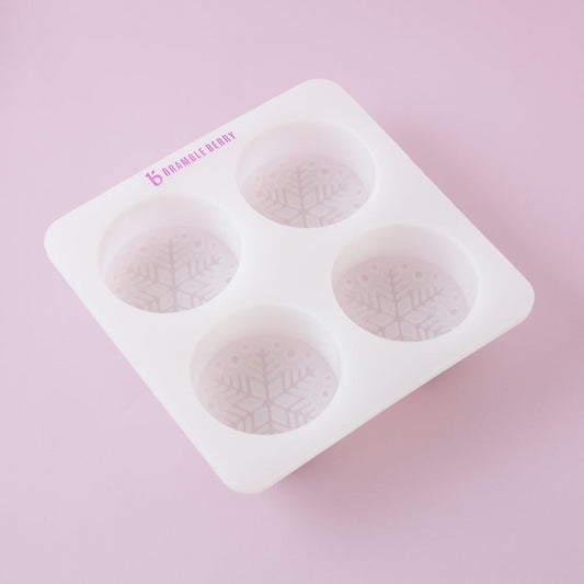Bramble Berry 4 Cavity Snowflake Silicone Mold (x2)