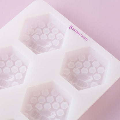 Bramble Berry 6 Cavity Honeycomb Silicone Mold (x3)
