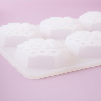 Bramble Berry 6 Cavity Honeycomb Silicone Mold (x3)