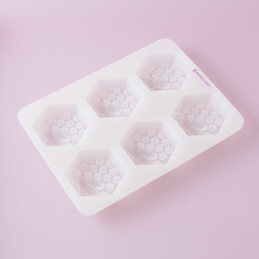 Bramble Berry 6 Cavity Honeycomb Silicone Mold (x3)