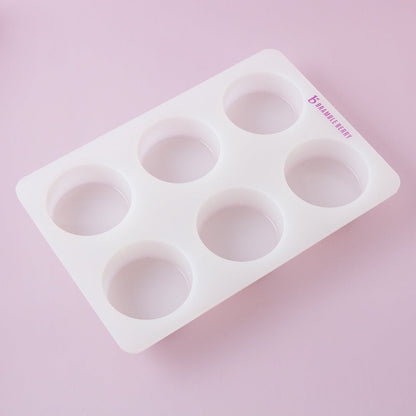 Bramble Berry 6 Cavity Silicone Circle Mold (x2)