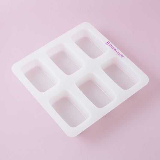 Bramble Berry 6 Cavity Silicone Rectangle Mold (x2)