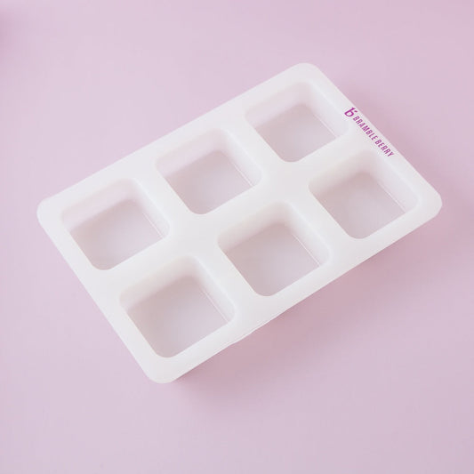 Bramble Berry 6 Cavity Silicone Square Mold (x2)