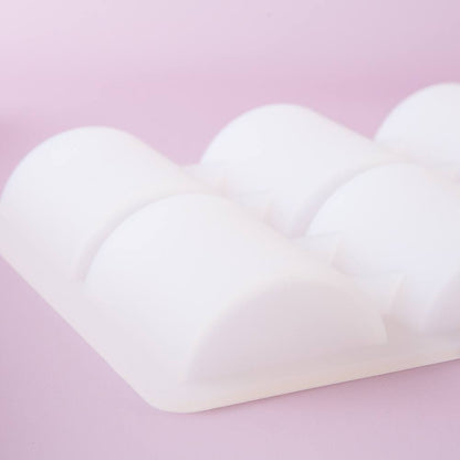Bramble Berry 6 Half Cylinder Silicone Mold (x2)