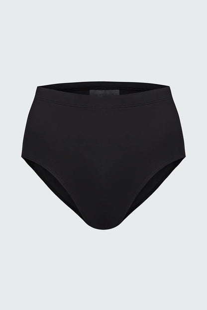 Watskin Sunwear Aria High Waist Bikini Brief in Black