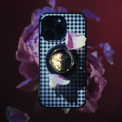 PopSockets Enamel Rose Noir MagSafe PopGrip