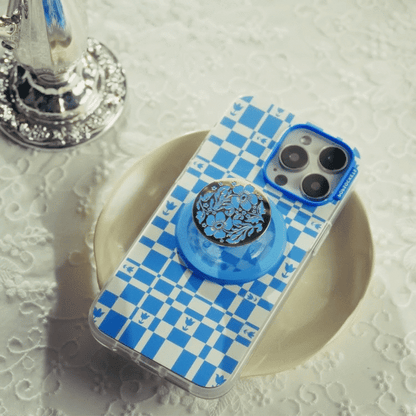 PopSockets Enamel Lace Blue Vermeer MagSafe PopGrip