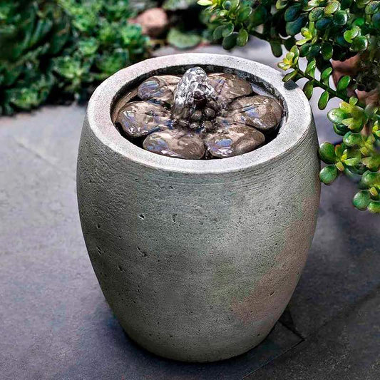 Wind and Weather Handcrafted Cast Stone Large Tabletop Fountain