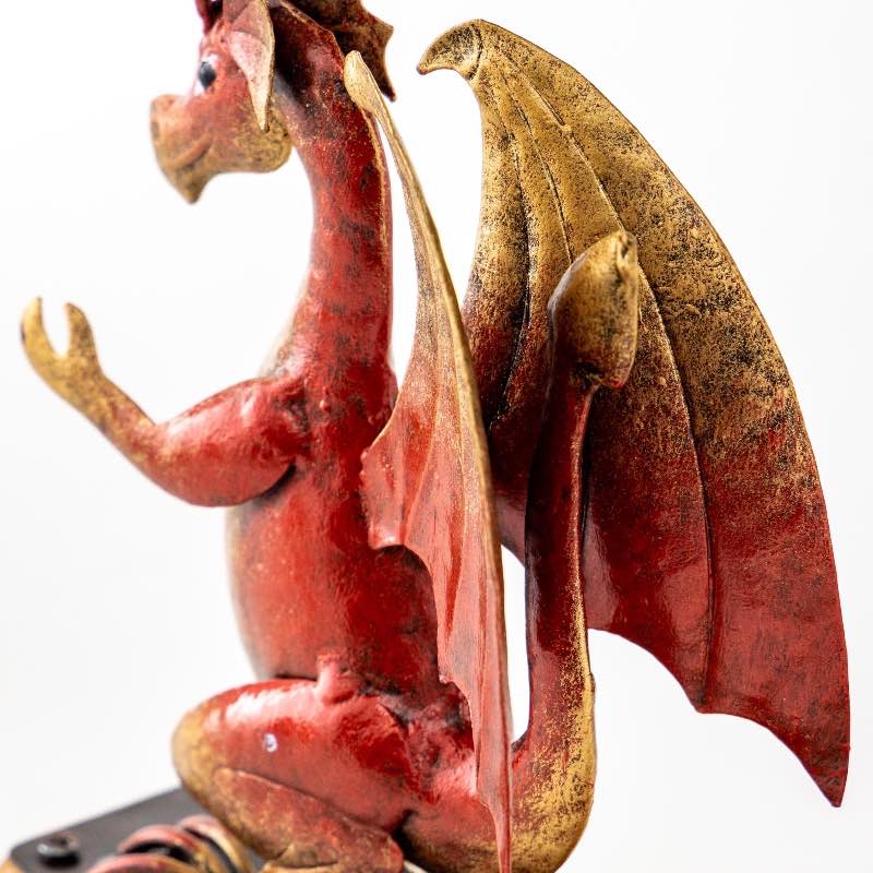 Wind and Weather Handcrafted Dragon Doorstopper