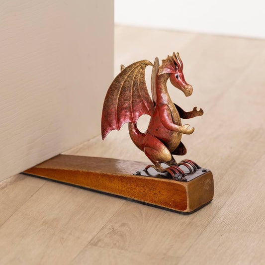 Wind and Weather Handcrafted Dragon Doorstopper