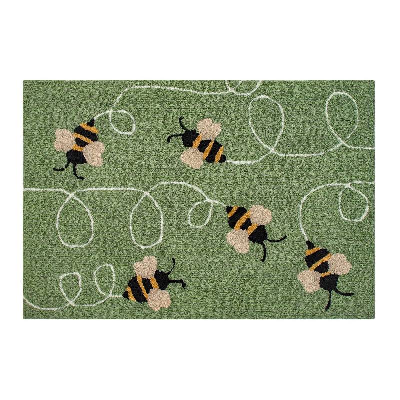 Wind and Weather Busy Bees Indoor/Outdoor Rug