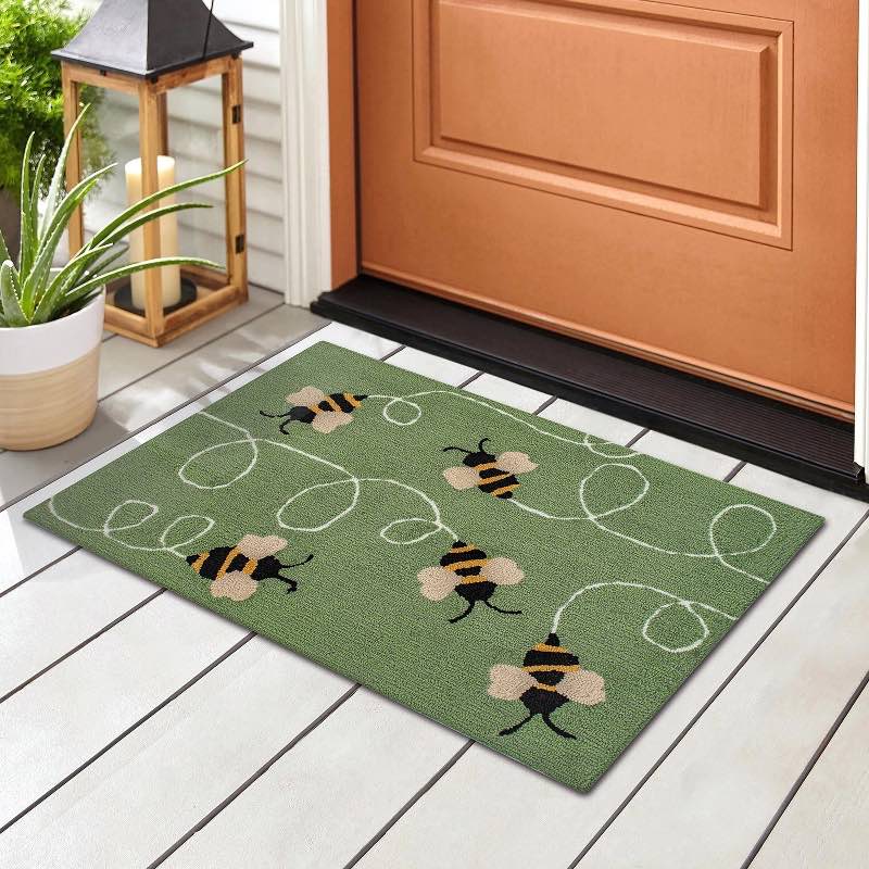 Wind and Weather Busy Bees Indoor/Outdoor Rug