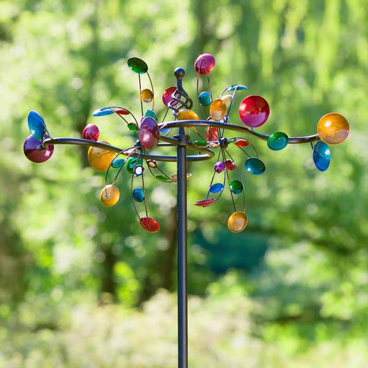 Wind and Weather Multi-Colored Multi-Directional Metal Wind Spinner