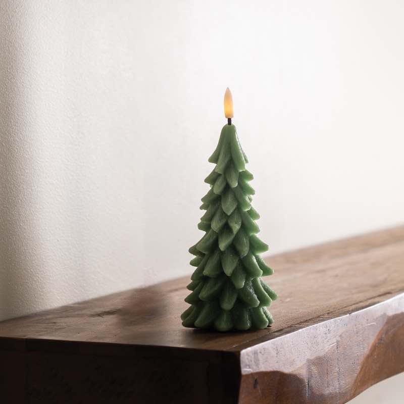 Wind and Weather LED Wax Tree Candle