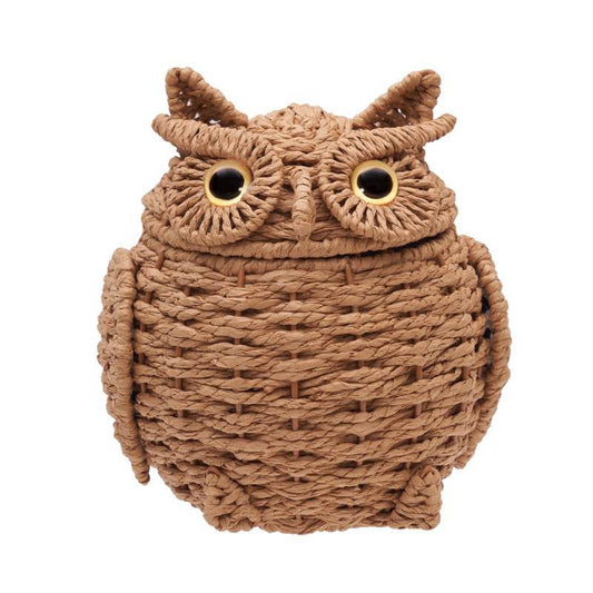Wind and Weather Owl Handwoven Basket