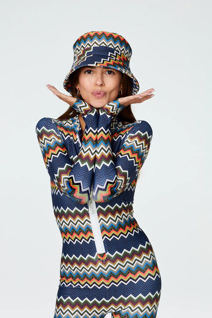 Watskin Sunwear Katie Bucket Hat in Zig Zag