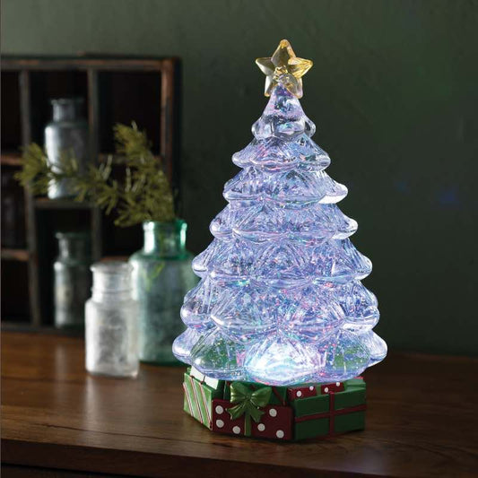 Wind and Weather LED Christmas Tree Water Spinner with Music & Color Change