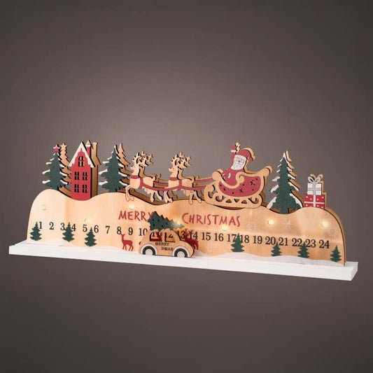 Wind and Weather Wooden LED Advent Calendar Accent