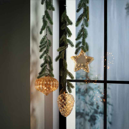 Wind and Weather Battery Operated Micro LED Onion with Garland Hanger