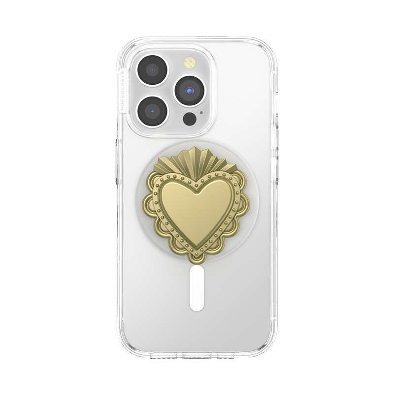 PopSockets PopOut Sacred Heart Gold MagSafe PopGrip