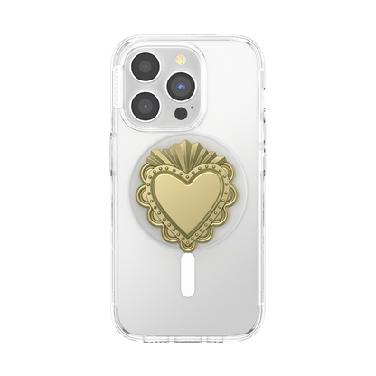 PopSockets PopOut Sacred Heart Gold MagSafe PopGrip