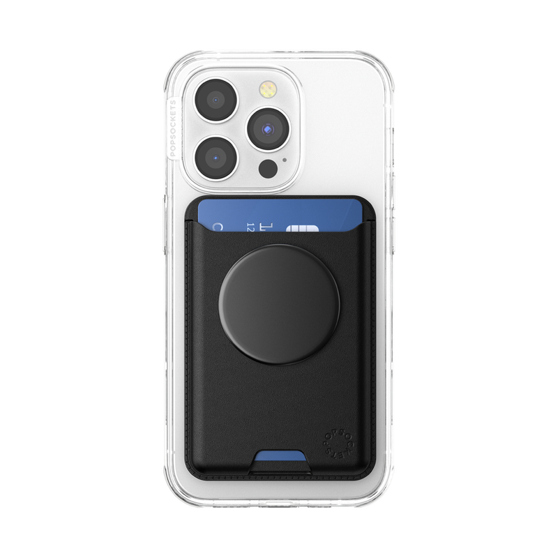 PopSockets Softgoods MagSafe PopWallet+ - Black