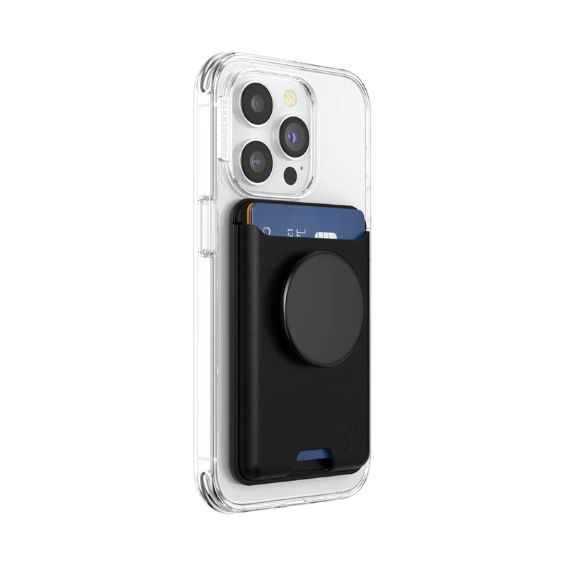 PopSockets Softgoods MagSafe PopWallet+ - Black