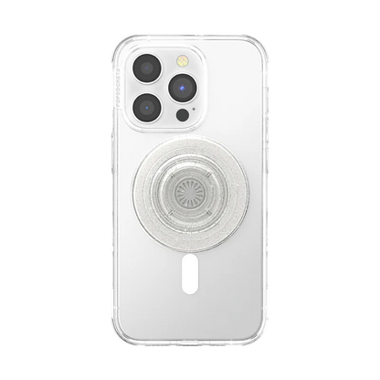PopSockets MagSafe PopGrip - Clear Glitter