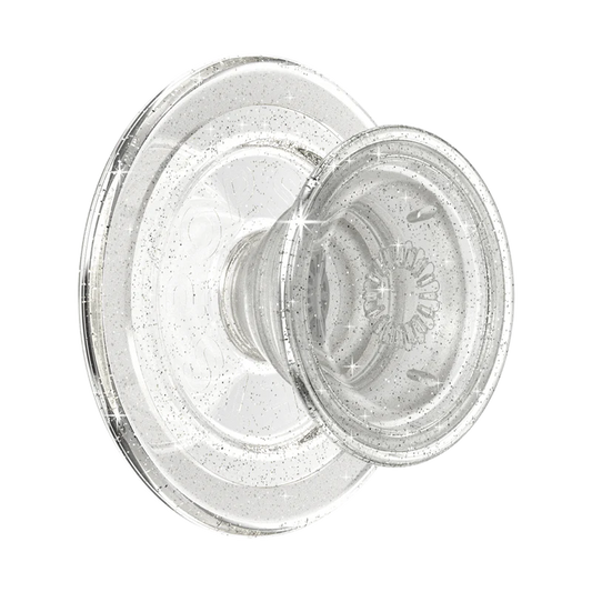 PopSockets MagSafe PopGrip - Clear Glitter