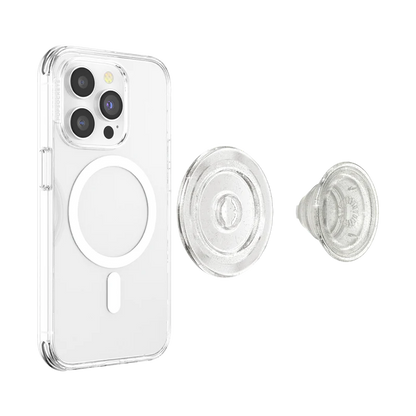 PopSockets MagSafe PopGrip - Clear Glitter