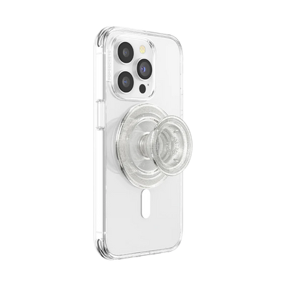 PopSockets MagSafe PopGrip - Clear Glitter