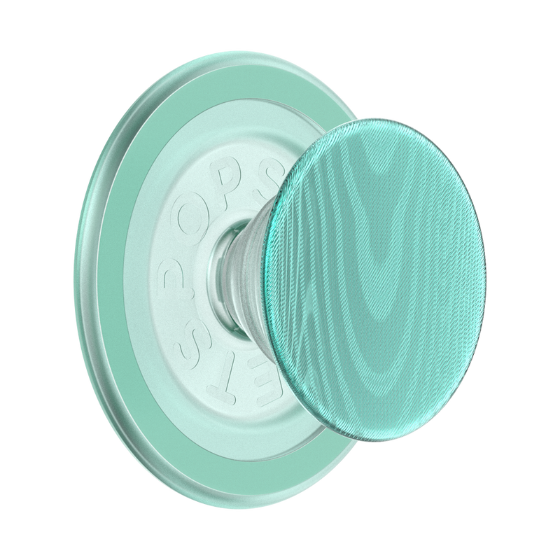 PopSockets Aluminum Moire Turquoise MagSafe PopGrip