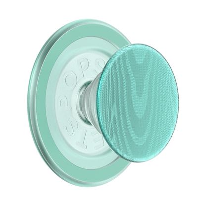 PopSockets Aluminum Moire Turquoise MagSafe PopGrip
