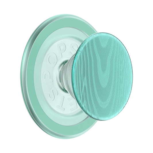 PopSockets Aluminum Moire Turquoise MagSafe PopGrip
