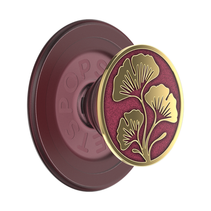 PopSockets Enamel Ginkgo Oxblood MagSafe PopGrip