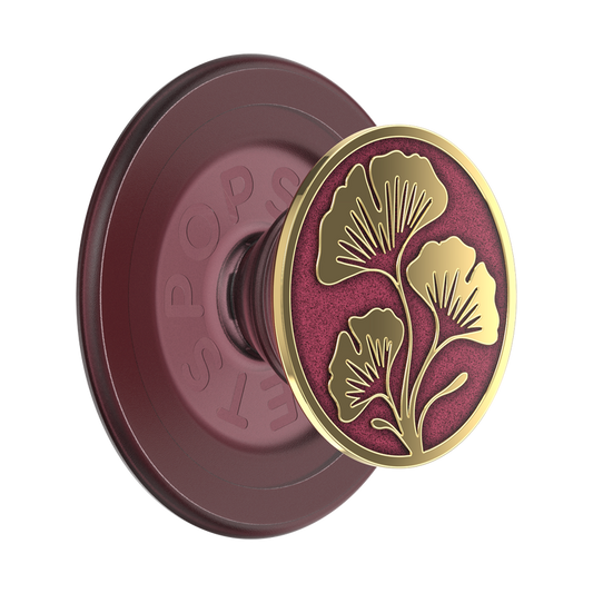 PopSockets Enamel Ginkgo Oxblood MagSafe PopGrip