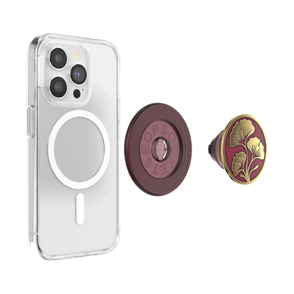 PopSockets Enamel Ginkgo Oxblood MagSafe PopGrip