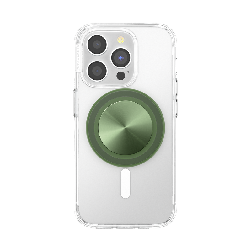 PopSockets Aluminum Radial Olive MagSafe PopGrip