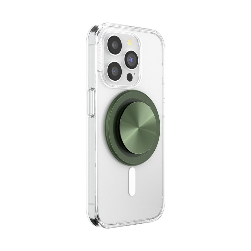 PopSockets Aluminum Radial Olive MagSafe PopGrip
