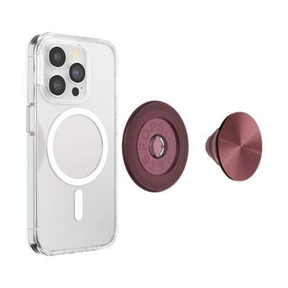 PopSockets Aluminum Radial Oxblood MagSafe PopGrip
