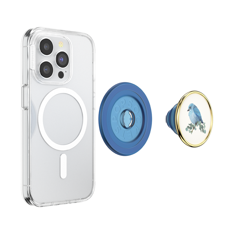 PopSockets Enamel Blue Bird