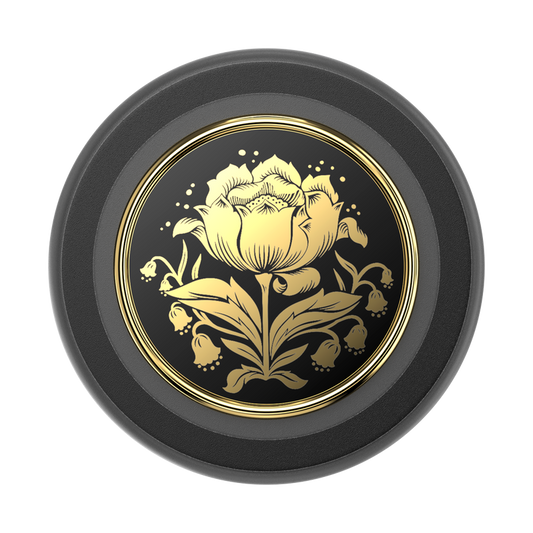 PopSockets Enamel Rose Noir MagSafe PopGrip