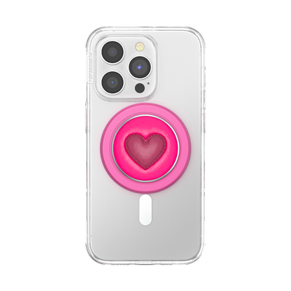 PopSockets Stitched Sweet Heart MagSafe PopGrip