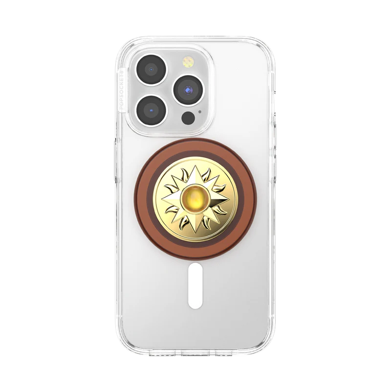PopSockets Enamel Sun Jewel Amber MagSafe PopGrip
