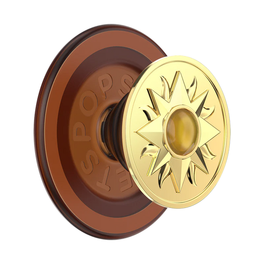 PopSockets Enamel Sun Jewel Amber MagSafe PopGrip
