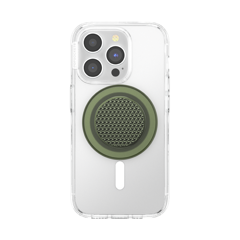 PopSockets Olive Triangle Knurl MagSafe PopGrip